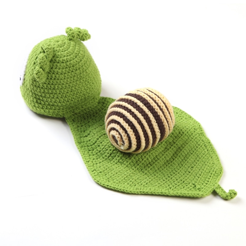 Hot Sale Baby Snail Photography Prop Newborn Girls Boys Birthday Party Knit Costume Kit Sep6-B